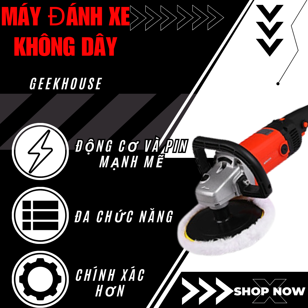 Máy đánh bóng ô tô 1400w có thể điều chỉnh 6 tốc độ xe máy đánh bóng điện máy tẩy lông ô tô đánh bóng nội thất dụng cụ
