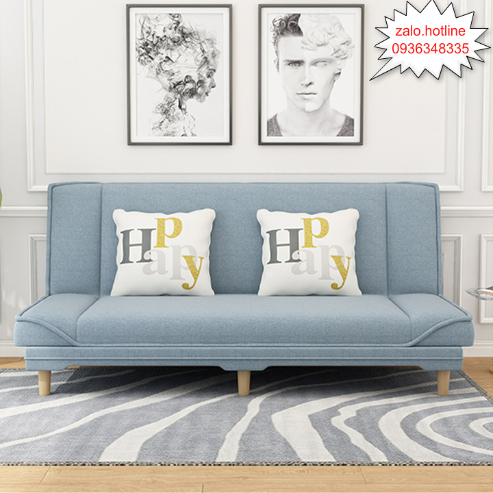 Giường sofa phong cách Hàn Quốc gấp gọn thành ghế sofa Dài 1m8 tiện dụng (tặng kèm 2 gối trị giá 200k )