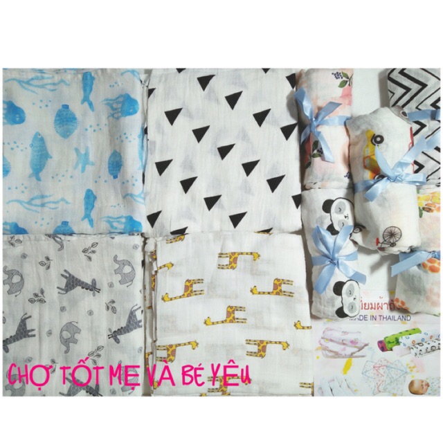 Khăn aden sợi tre , khăn xô quấn bé đa năng siêu mềm 1m2 x 1m2