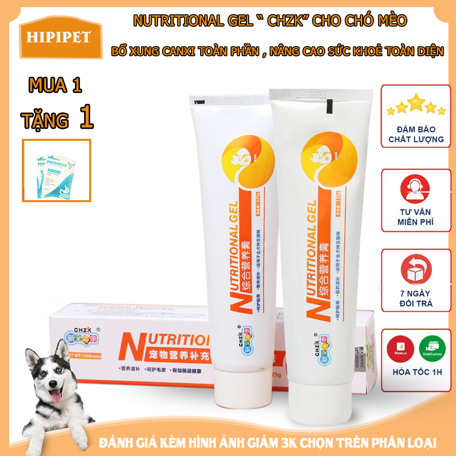 Gel dinh dưỡng canxi cho chó NUTRITIONAL GEL bổ xung dinh dưỡng toàn phần cho thú cưng- 120gr_csp11