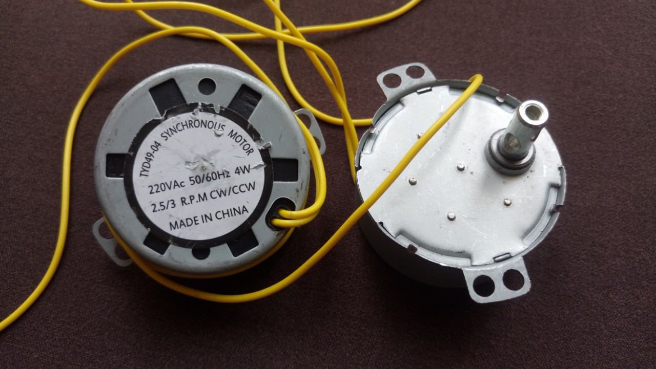 [HCM]MÔ TƠ QUẠT TREO TƯỜNG - MOTOR GIẢM TỐC 3 Vòng/Phút motor giảm tốc độ 3 vòng 1 phút 4W