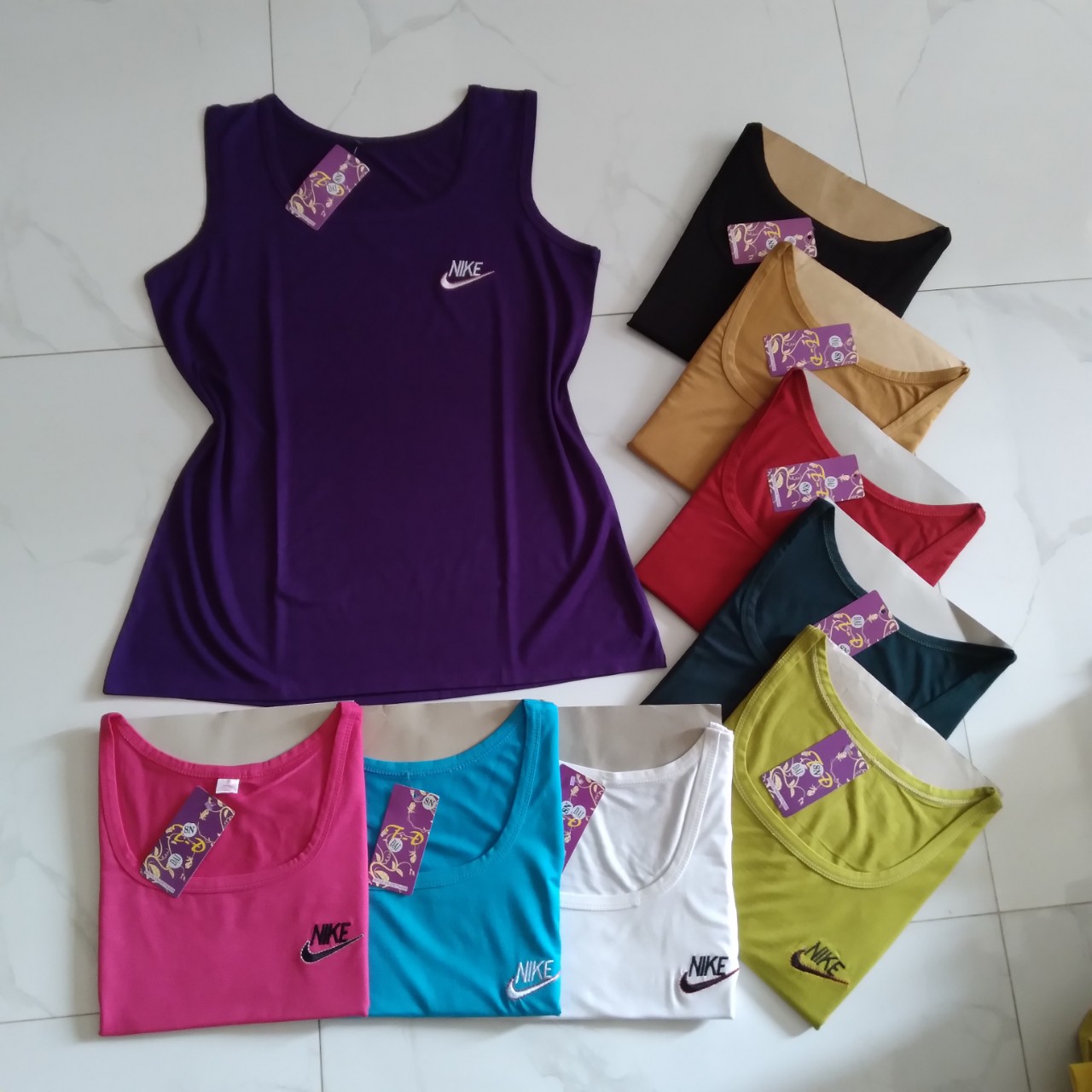 Áo ba lỗ nữ sát nách chất thun Lạnh co giản 4 chiều