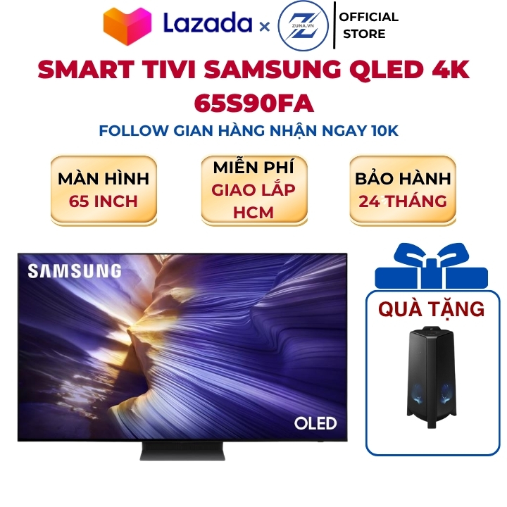 Samsung Oled Tv 65 Inch 65S90Fa - 24 Month Warranty - Free Samsung Mx-T40 Tower Speakers