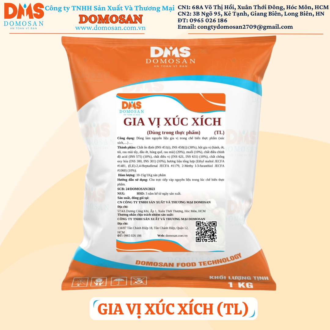 100gr gia vị xúc xích Đức