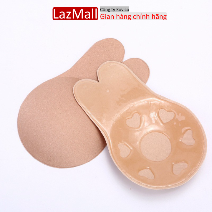 Miếng dán nâng ngực silicon hình tai thỏ, miếng dán ngực silicon chống xệ tai thỏ