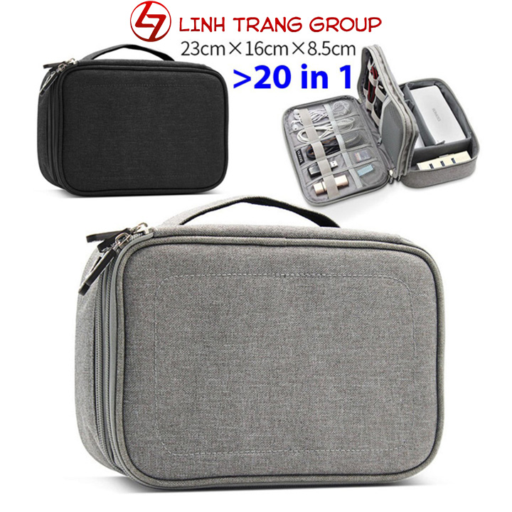 Túi đựng phụ kiện đa năng Baona BN-B004 đựng sạc dự phòng, sạc, cáp, chuột, USB, thẻ nhớ - Oz45