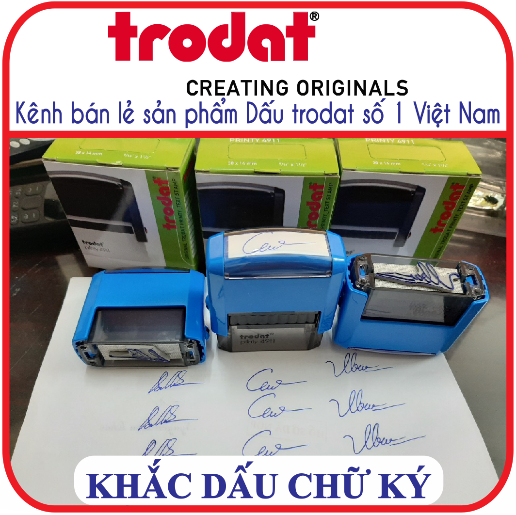 Dấu chữ ký kích thước vừa và nhỏ (Trodat 4911, 4912, 4913)