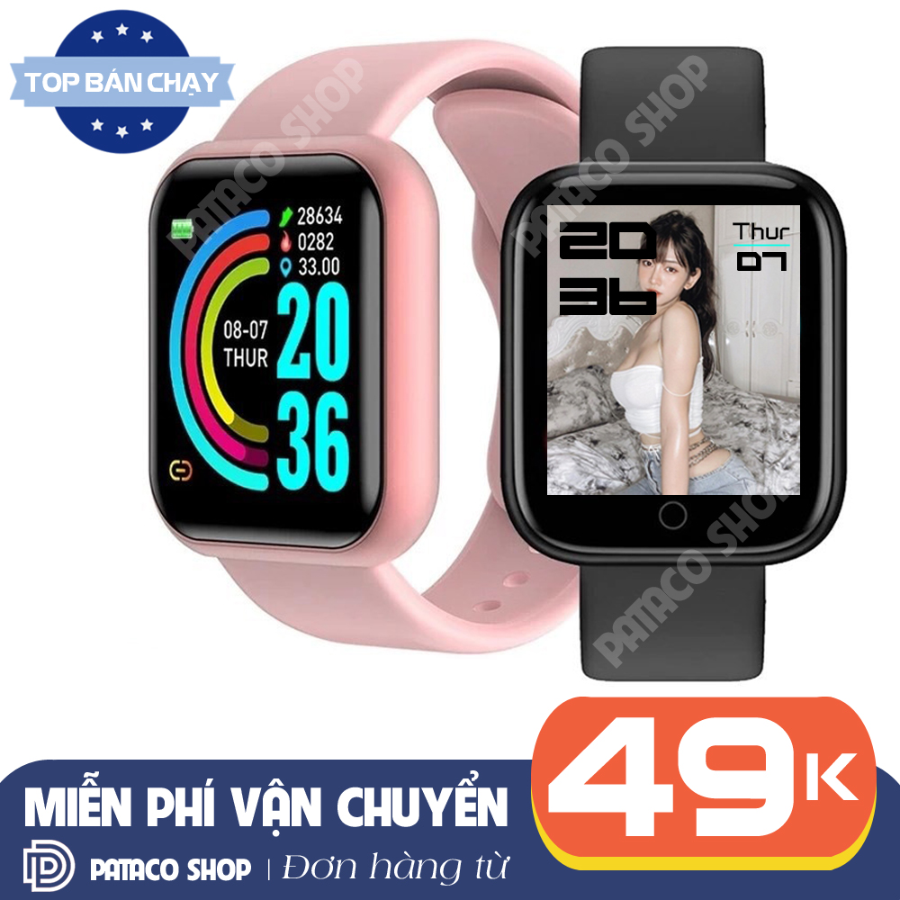 (Đổi màn hình nền) Đồng hồ thông minh SmartWatch Y86N nhiều chức năng kết nối Android và IOS chống nước tốt dây đeo Silicon bền bỉ