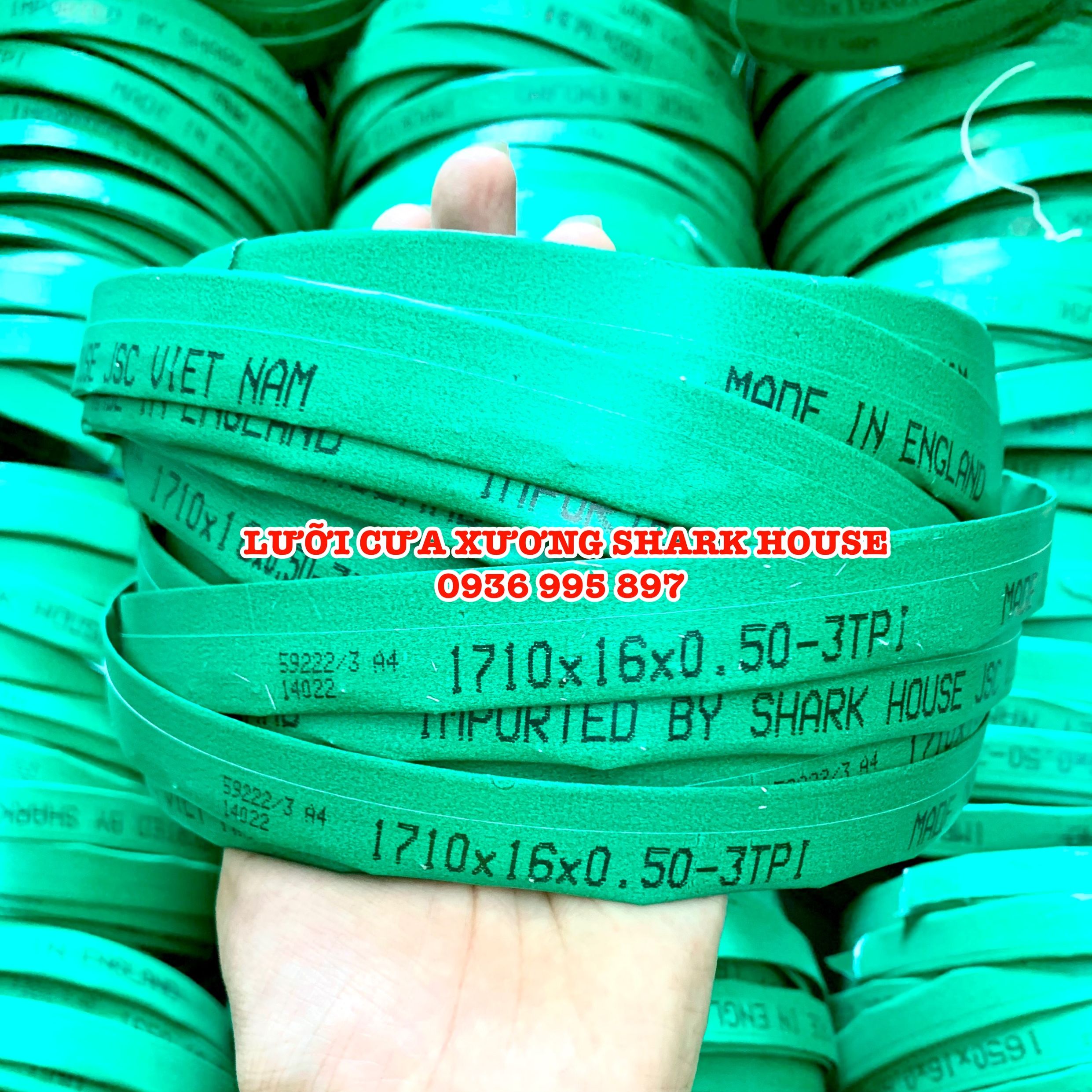 Lưỡi cưa xương thịt, giò heo, xương bò loại 1710mm hàng Anh Quốc năng suất gấp 2-3 lần - Sỉ giá tốt