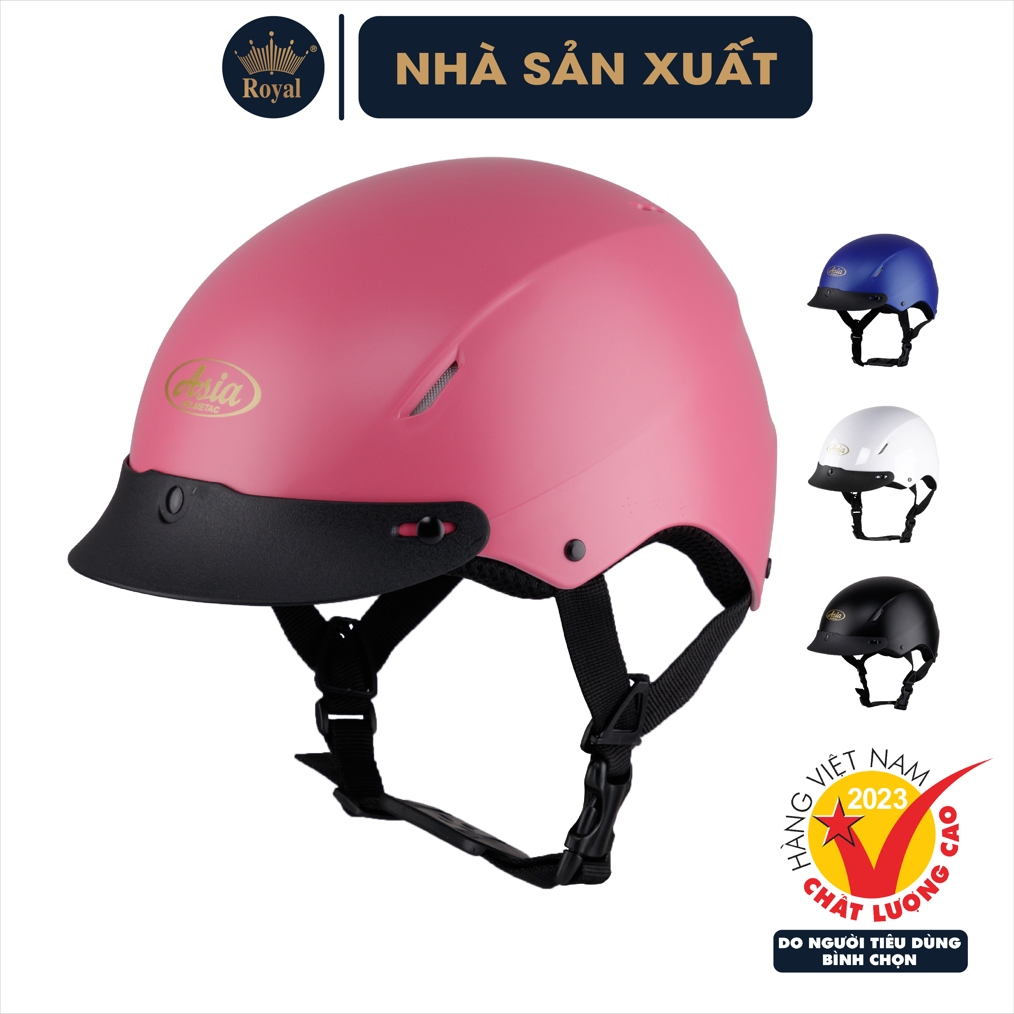 Nón bảo hiểm nửa đầu asia mt-155 - gọn nhẹ - thời trang- nhiều màu sắc - thích hợp cả nam và nữ - hàng chính hãng - bảo hành 12 tháng