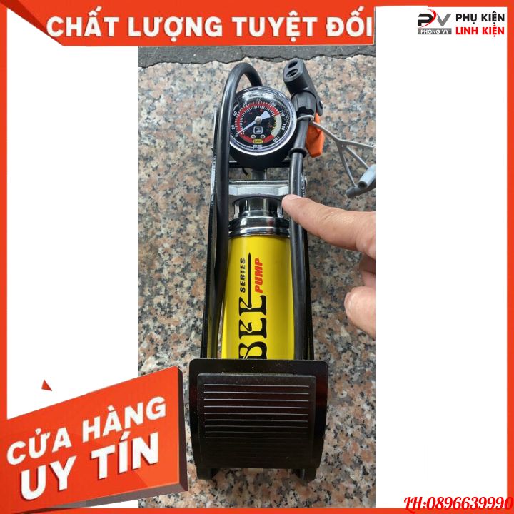 Bơm xe bee fp0902a 1 ống cao cấp nhỏ gọn tiện dụng