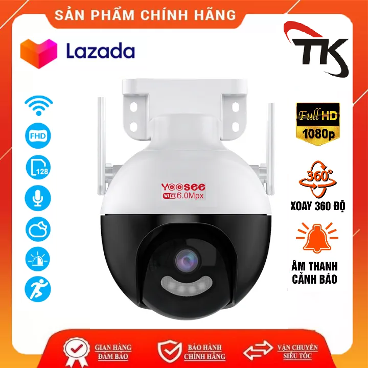 Camera Yoosee Ptz ezpro 6.0Mpx Full HD 1080 Camera nhất 2023 siêu sắc nét Trung Kiên Camera