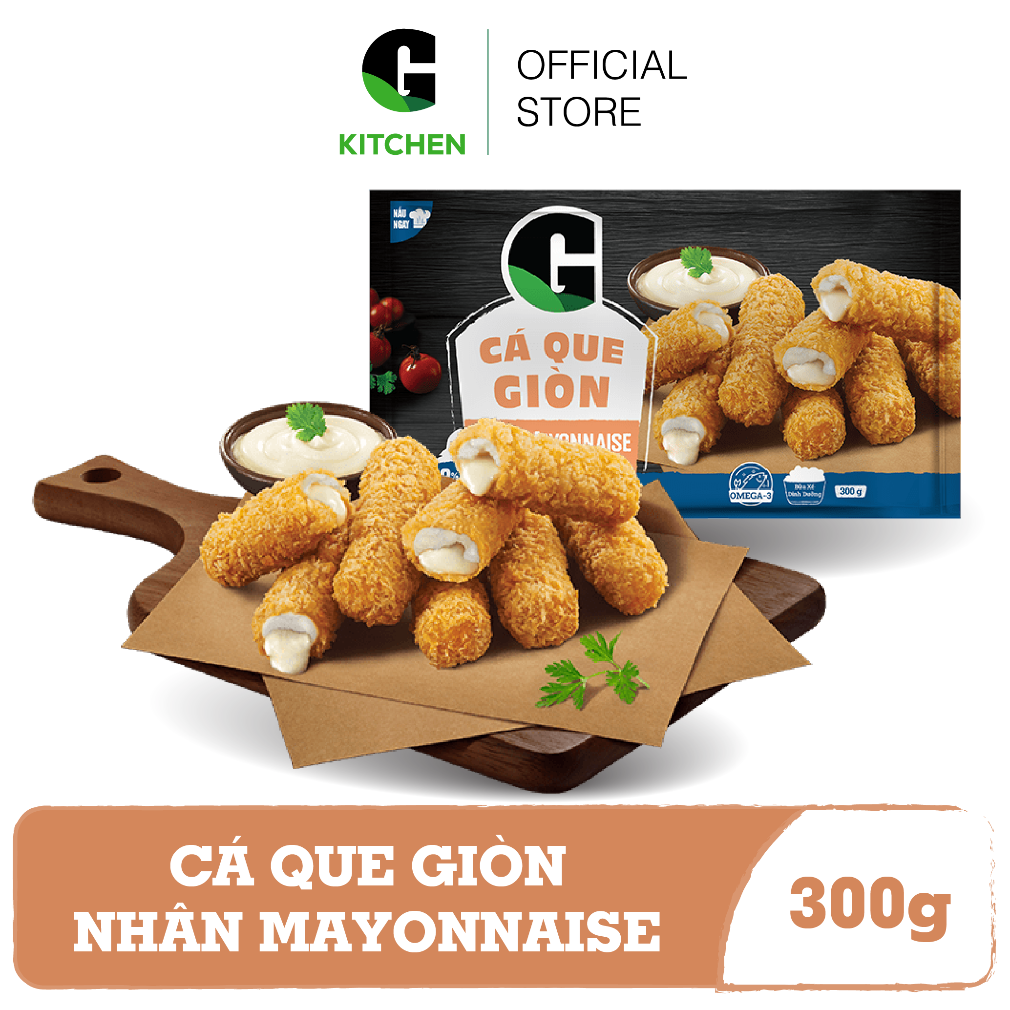 HCM - CÁ QUE GIÒN NHÂN MAYONAISE GKITCHEN 300G