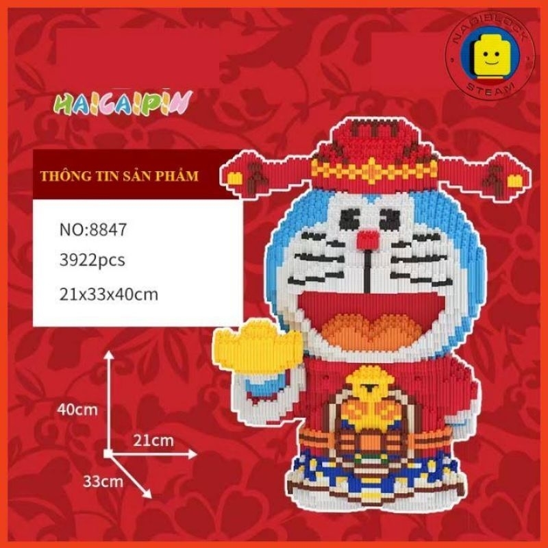 mô hình  Doraemon Thần Tài Cáo Nick Thỏ Judy Bearick  Size LỚN xếp hình mini Đồ chơi trang trí Decor đáng yêu