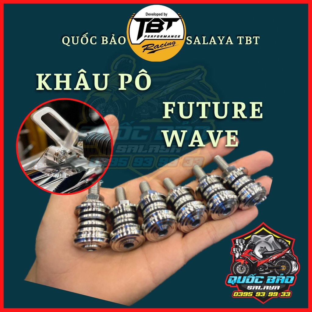 Khâu treo pô wave future các đời inox 304 lắp ráp như zin bảo hành trọn đời