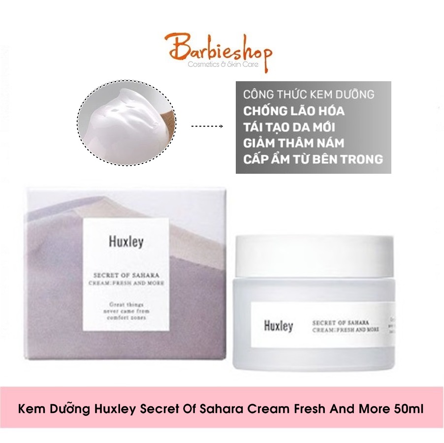 Kem Dưỡng Cấp Ẩm Huxley Secret Of Sahara Cream Fresh And More