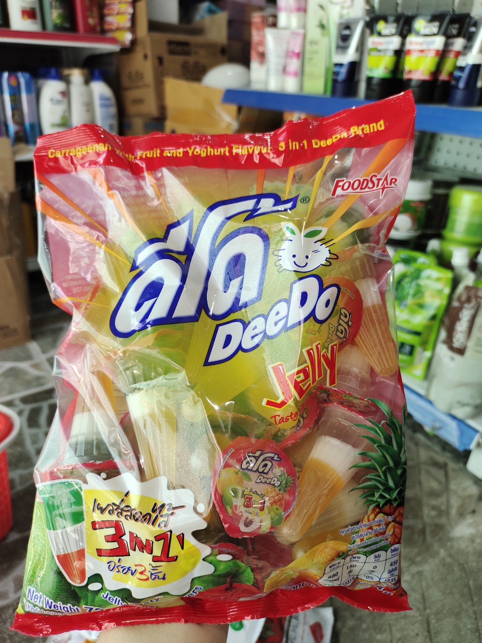 Thạch trái cây 3 lớp deedo jelly 3in1 thái lan