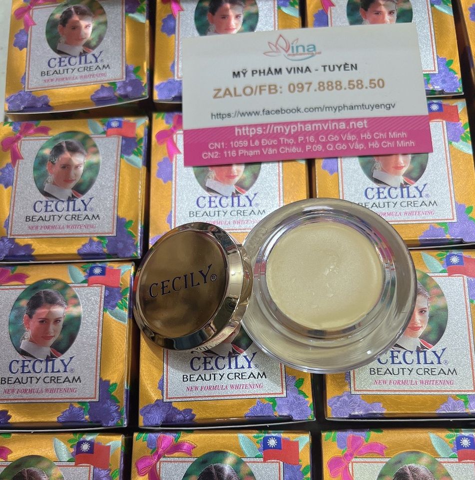 Kem dưỡng trắng da cecily 16gr