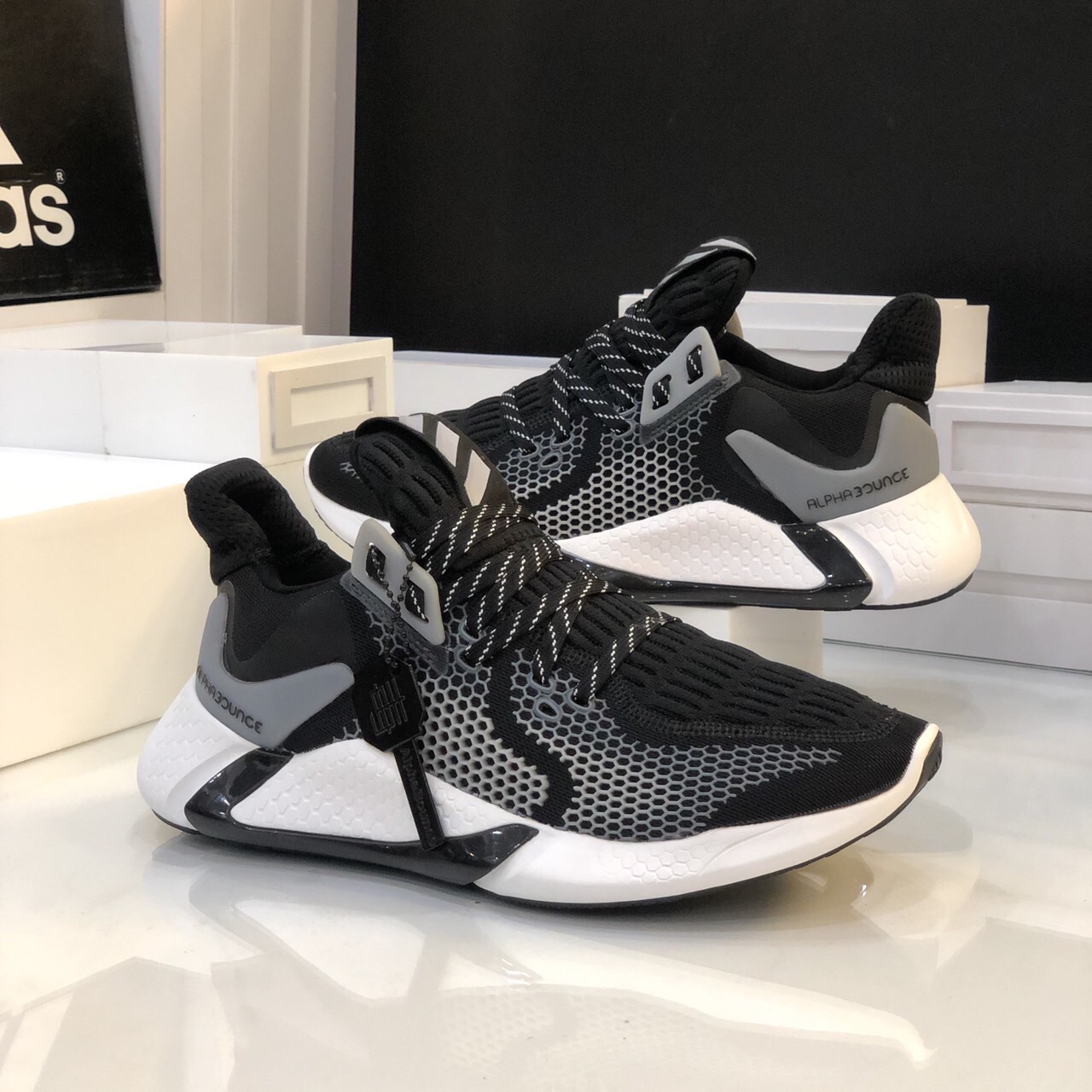 Giày Thể Thao Nam Alphabounce 2020 Sneaker hot 2020 chuyên chạy bộ - Fullbox