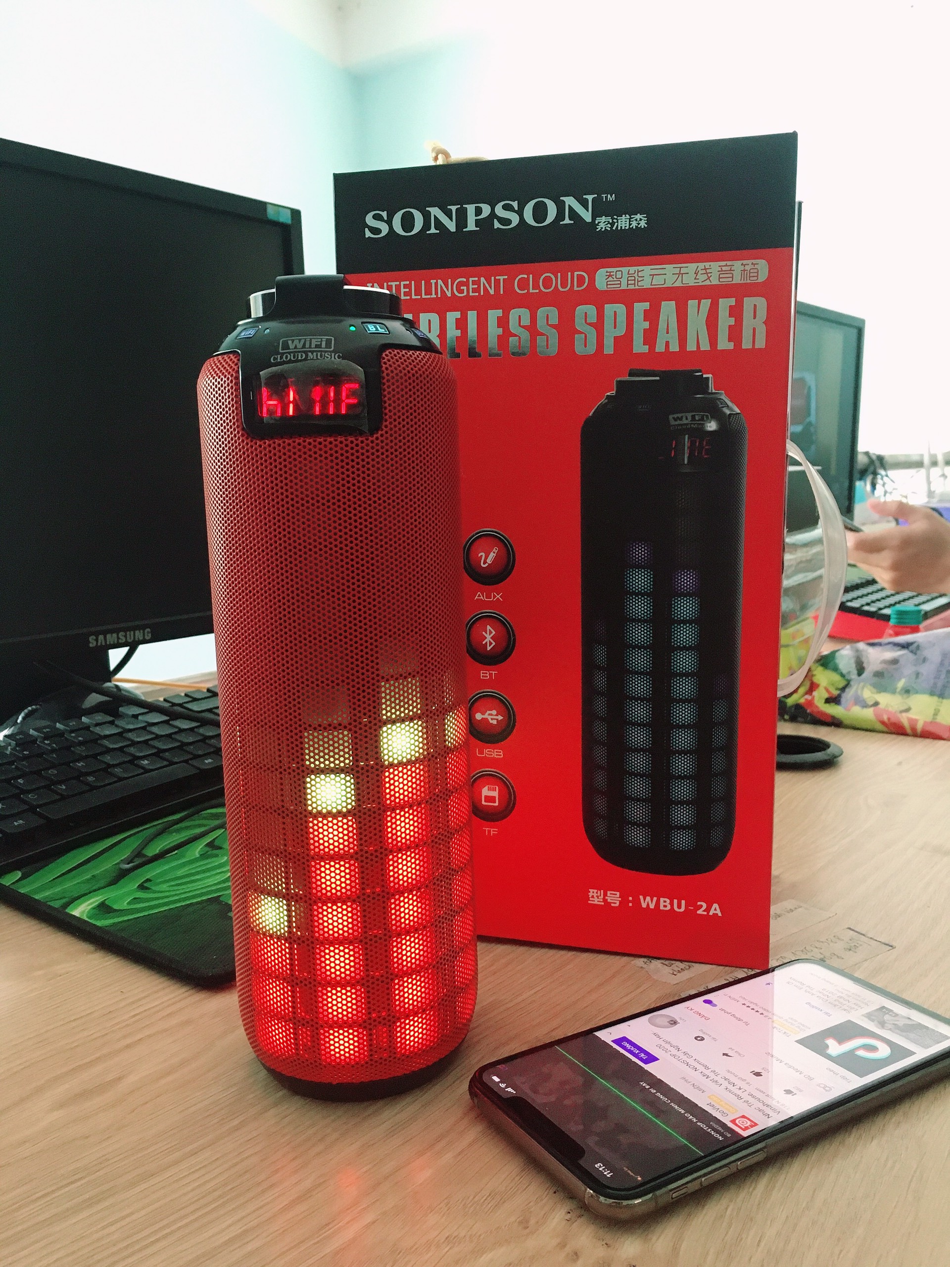 Loa Bluetooth Cao Cấp Sonpson Wireless Speaker - Loa thông minh kiêm sạc dự phòng điện thoại