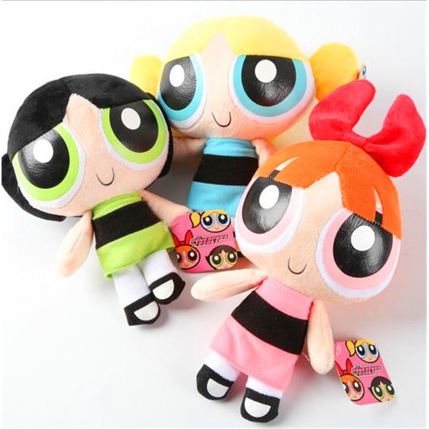 20cm The Powerpuff Girls Network Stuffed Toys Plush Doll Bubbles Blossom