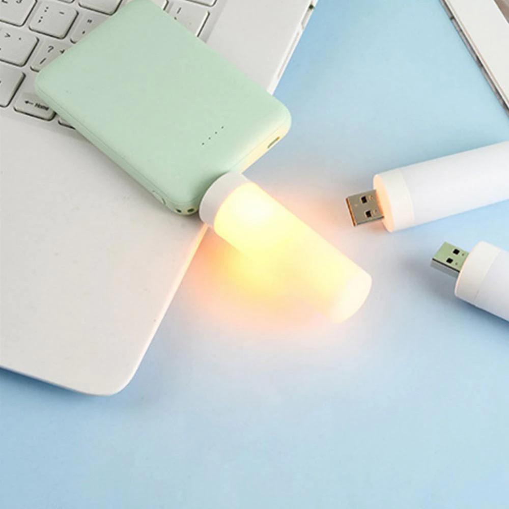 Đèn led nến, đèn ngủ cổng usb 1w nhỏ gọn