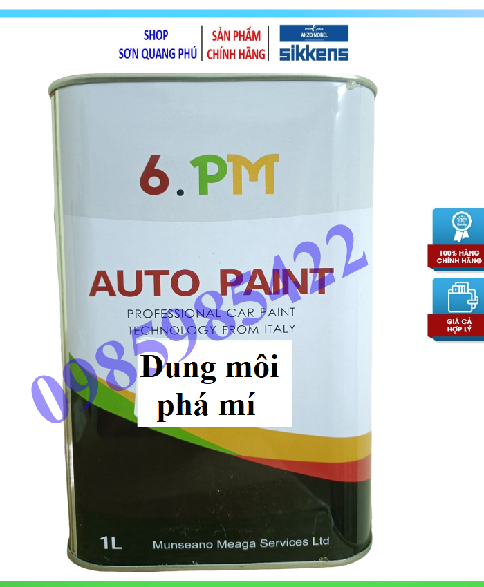 Qp6700 xăng phá mí dung môi phá mí , xăng phun liền mí sơn ô tô hãng autopaint 1 lít sonquangphu422