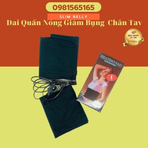 Đai quấn nóng giảm mỡ bụng , đùi heating pad bảo hành 6 tháng