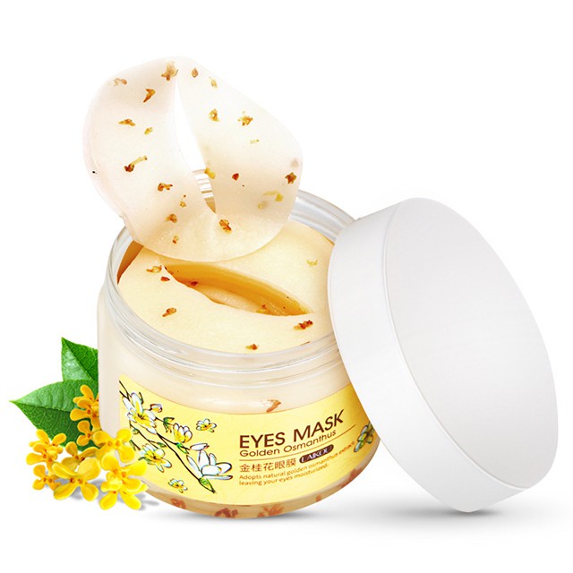 Mặt Nạ Giúp Giảm Thâm Mắt Laikou Eyes Mask Golden Osmanthus Hộp 80 Miếng