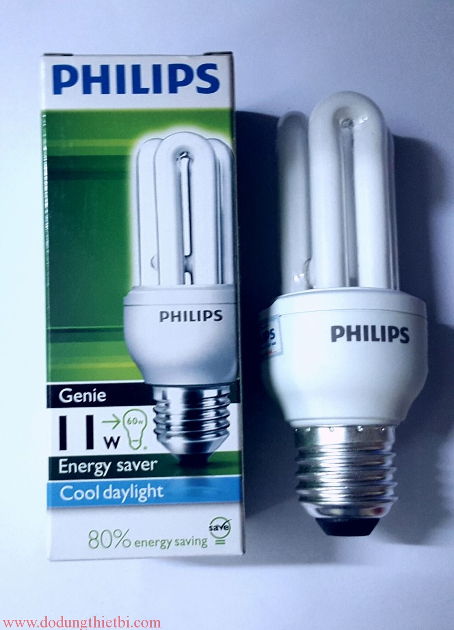 bóng đèn compact 3u-11w  E27 Philips
