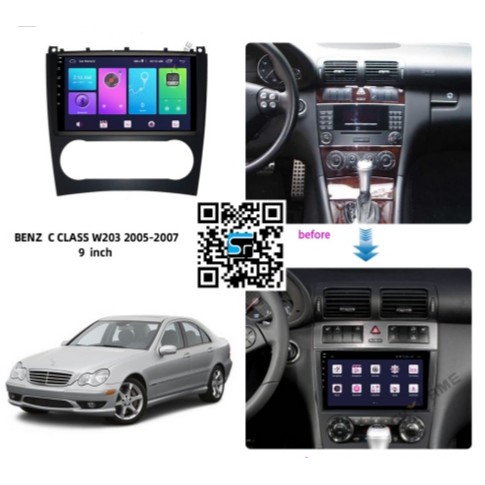 MẶT DƯỠNG CHO XE MERCEDES C Class W203 2005-2007 CÓ ZACK NGUỒN