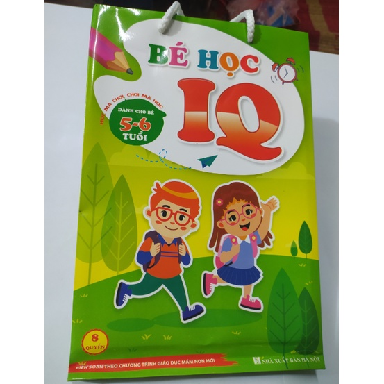Bộ 8 cuốn bé học IQ cho bé 5- 6 tuổi - Phát triển trí tuệ