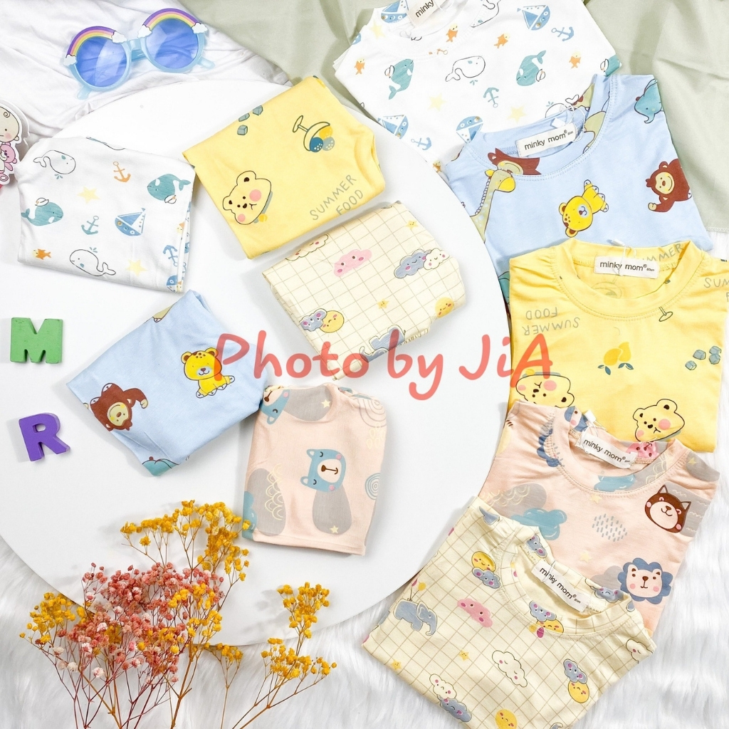 [FREESHIP] Đồ Dài Tay Cho Bé Trai Bé Gái MK KID Bộ Thun Lạnh Minky Cho Bé với các hoạ tiết đáng yêu, Đồ Bộ Cho Bé (6-28kg)