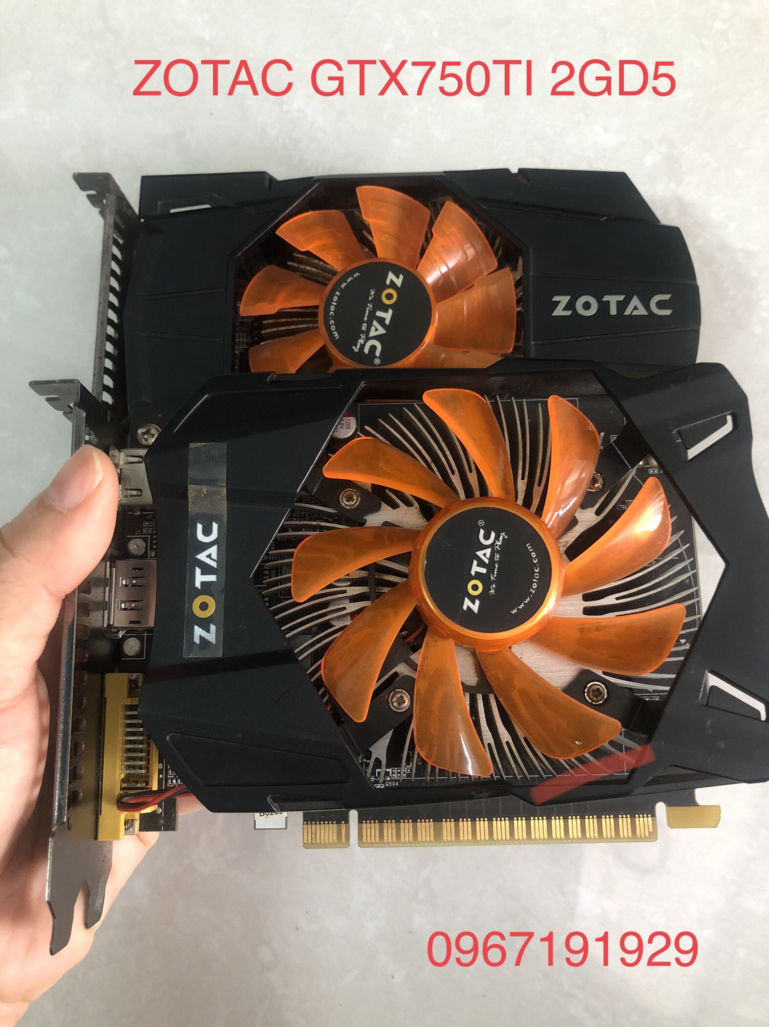 Card màn hình zotac gtx 750ti 2g ddr5. bảo hành 1 tháng 1 đổi 1.