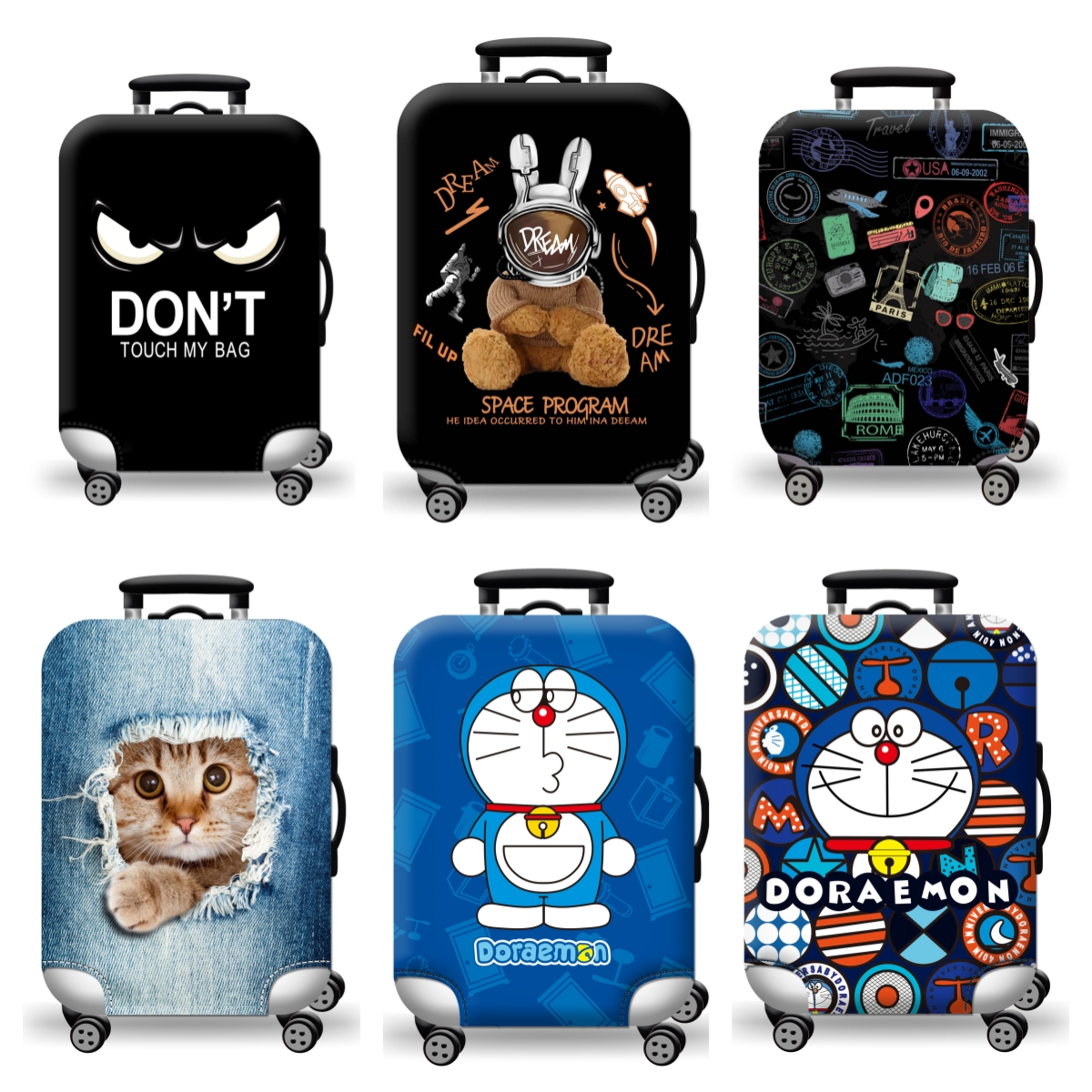  Vỏ bọc bảo vệ vali Túi Trùm Vali Thun 3D Co Giãn 4 Chiều Chống xước vali Có Độ Đàn Hồi Cao 