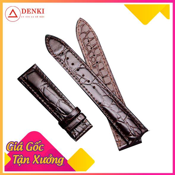 [FLASH SALE] Dây đồng hồ da cá sấu 2 mặt vân cá sấu cao cấp, chống thấm nước tuyệt đối ĐỦ SIZE