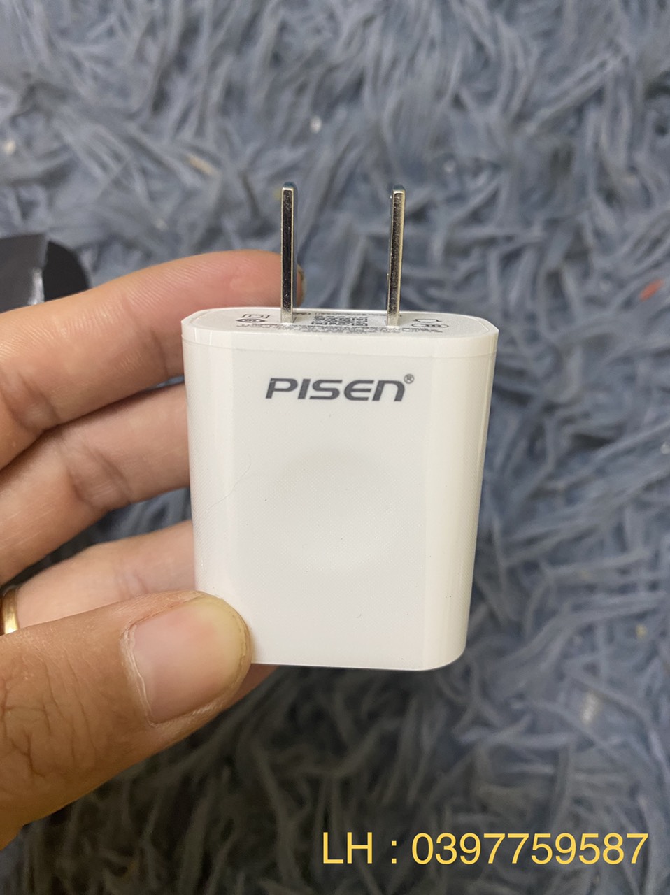 Củ sạc, cóc sạc Pisen 10W sạc bền, không nóng máy, ko chai pin- Hàng chính hãng