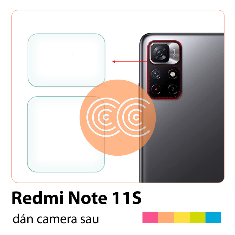 Bộ 2 cường lực dẻo camera redmi note 11s/11t 5g