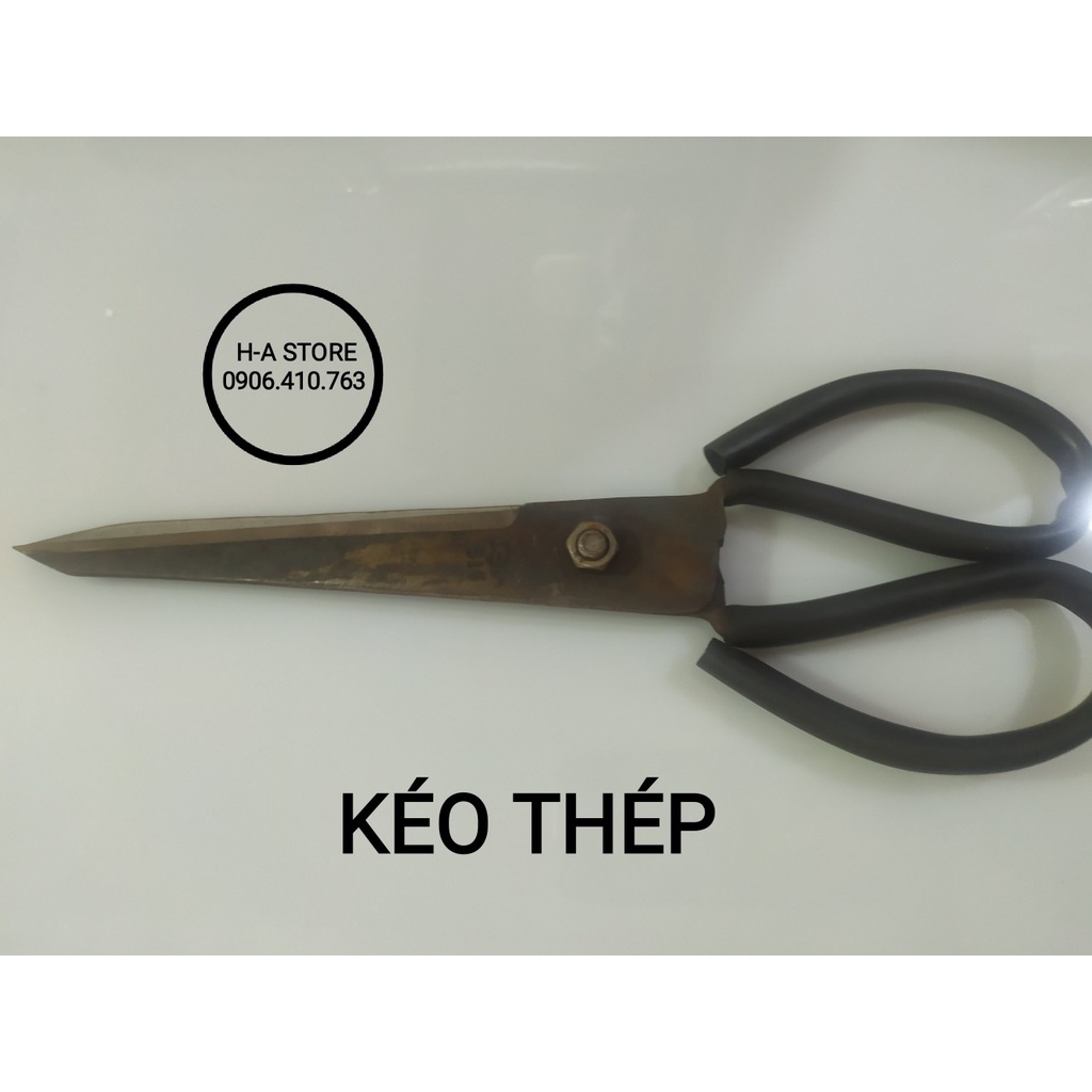 Kéo thép nhíp cán màu đen