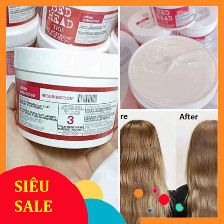 Kem ủ tóc tigi - bed head resurrection treatment mask 200g