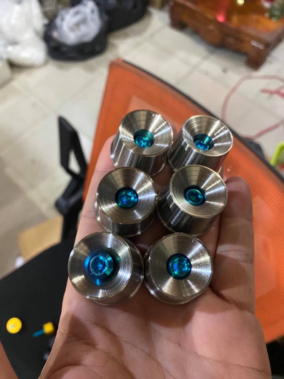 Bộ gù inox CNC ( full ốc nhôm màu )