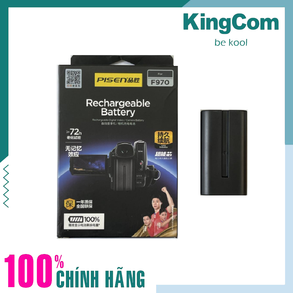Pin sạc cho máy ảnh sony f970, pisen f970 dc/dv bettery for sony