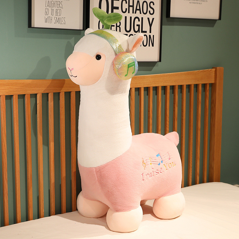 Gấu bông cừu, lạc đà Alpaca, lạc đà mầm cây gối ôm ngủ hình lạc đà Alpaca nhiều màu mẫu mới