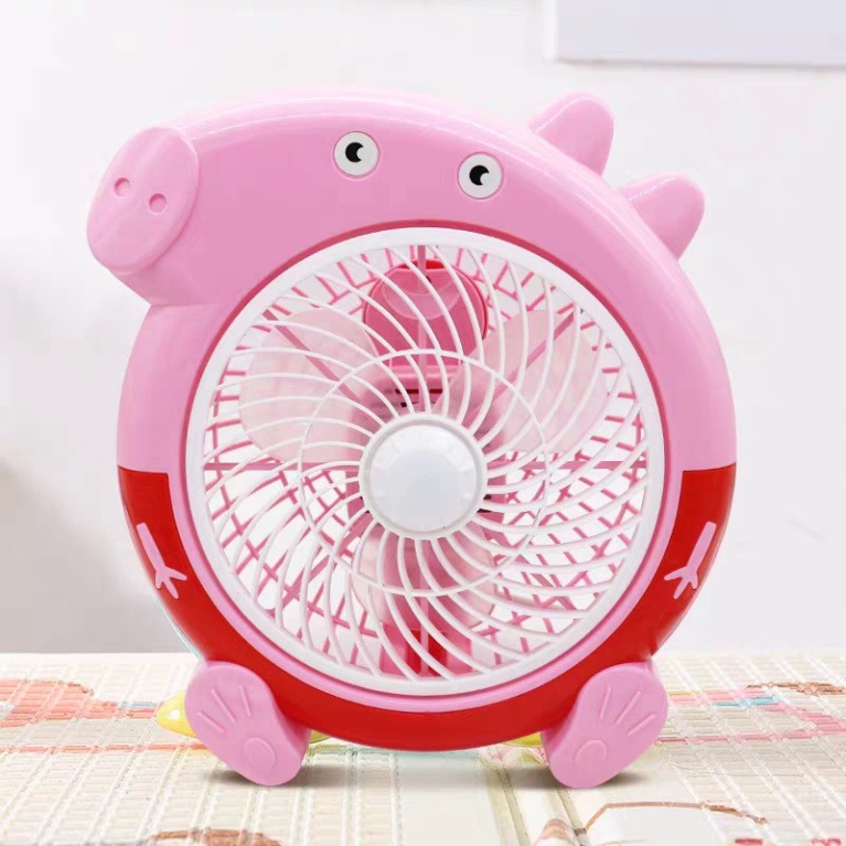 Quạt mini hình thú để bàn cắm điện văn phòng, Quạt văn phòng để bàn mini hình thú cắm điện