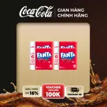 Lốc 24 Lon Nước Giải Khát Có Gas Fanta Hương Dâu 320ml/Lon Sale 15.11 Coca-Cola Chính Hãng_LD