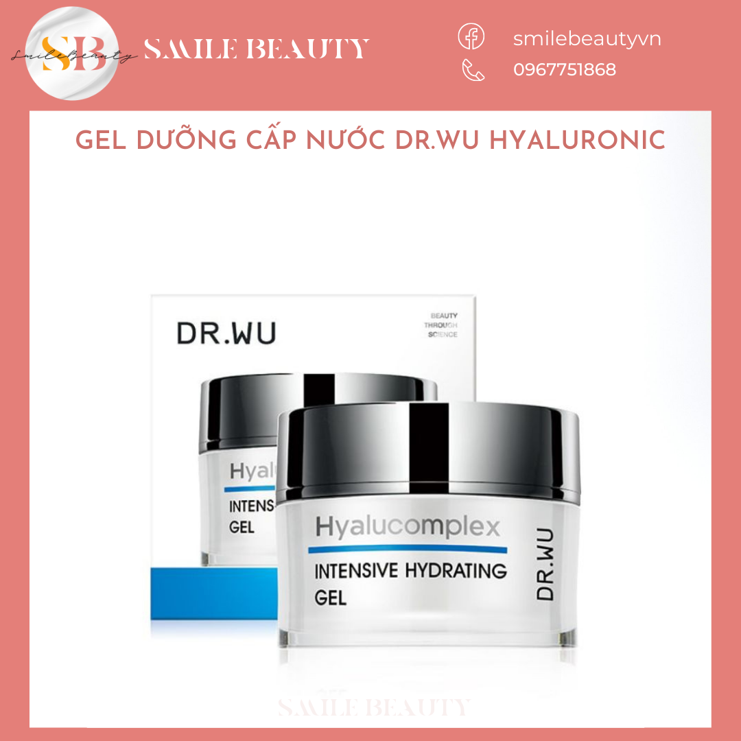Gel dưỡng ẩm Dr.wu Intensive Hydrating Gel With Hyaluronic Acid