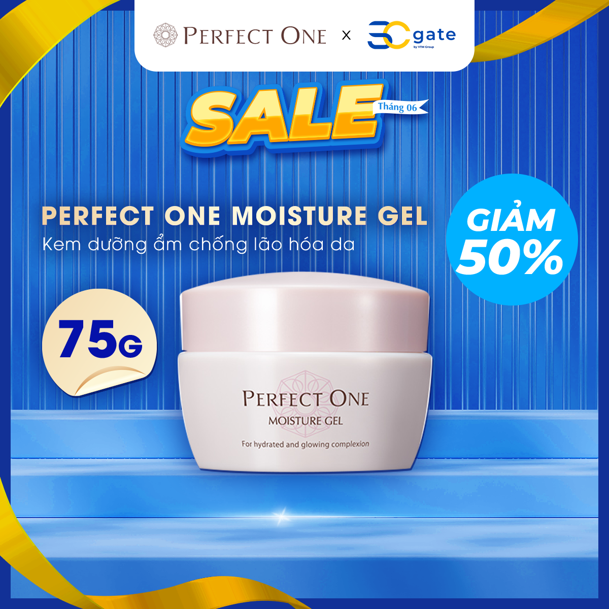 Tinh Chất Dưỡng Ẩm Collagen PERFECT ONE Moisture Gel (6 trong 1)