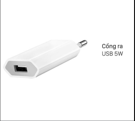 Củ sạc dẹt 5w usb power adapter