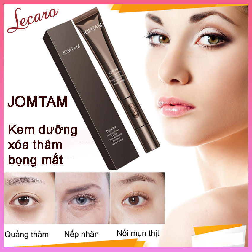 Kem Dưỡng Mắt JOMTAM, Giảm Thâm Bọng Mắt, Giảm Vết Nhăn Da, Vết Chân Chim, Thích Hợp Chế Độ Massage Xung Điện, Mỹ Phẩm Nội Địa Trung, LECARO STORE