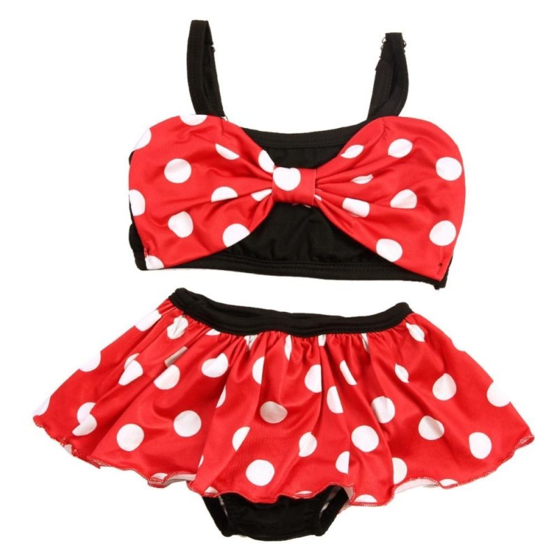 Nơi bán Baby Grils Summer Swimming Bikini Dot Printed Dress Suit Bathing
Suit - intl